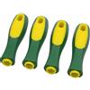 EasyByMall 4 maniglie in gomma progettate per la compatibilità con lime in metallo, raspe per legno, motosega, mulini, martelli, controllo della presa, lunghezza 110 mm (foro rettangolare 30,5 cm)