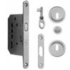 ZB MANIGLIE KIT SERRATURA PORTE SCORREVOLI CON CHIAVE EDGE 31 (CROMO SATINATO)