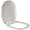 IDROTOP Copriwater per IDEAL STANDARD CONNECT AVVOLGENTE come ORIGINALE TERMOINDURENTE BIANCO cerniera inox