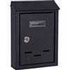 VULCANIA Cassetta posta tradizione + cilindro mini acciaio vern nero 175x50 h.260 Vulcania