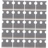 SHINEOFI Lame 20 Pezzi in Acciaio Cementato Argento Pinze Crimpatrici per Acciaio Cementato Argento 14x12mm Resistenti Leggere Non Deformabili per Crimpatrice Cavi di Rete Ethernet