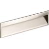 Gedotec maniglia a conchiglia per mobili da incasso cucina - Wave large | maniglia a incasso con incavo | look metallo acciaio inox | maniglia a conchiglia per armadi e cassetti | 1 pezzo - maniglia