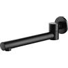 XJTNLB Bocca Erogazione per Vasca o Lavabo Muro Rotazione di 180°Bocca per Vasca da Bagno Bocca Erogazione Rubinetto Vasca-Nero-B.