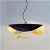 AHQX Lampadari Lampada A Sospensione A LED Ciondolo in Oro Nero Cappello Leggero Di Moda Creativa Personalità Luci Pendenti Altezza Pensile Orientabile Ristorante Lampada Da Soffitto Cafe Bar Living Modern