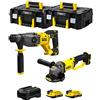 JG todotaladros STANLEY FatMax Kit SVK202 (Tassellatore SFMCH900 + Smerigliatrice SFMCG400 + 2 Batterie 2,0 Ah + Caricabatteria + 2 x TSTAK II)