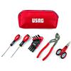USAG U00070053 Astuccio con assortimento Utensili, Rosso