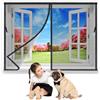 LZHBD Zanzariera Magnetiche 135x135 cm, Tenda Zanzariera Finestra, Chiuso Automaticamente Pieghevole Si Chiude da Sola, per Finestre D'Ingresso Finestre Cortili Nero Nuova-Versione