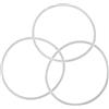 Besttoolifes Confezione da 3 nastri abrasivi N430442 per levigatrice DWE6420 DWE6421 CMEW231 DCW210B DCW210P1, in gomma bianca, compatibile con utensili elettrici