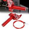 BIUGERCN Gas Rapido Domino Moto 7/8'' 22mm Manopole Acceleratore Regolabile Rosso