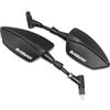 CuiKaiasd For SUZUKI BURGMAN AN125 AN250 AN400 AN650 AN 650 Burgman 400 650 125 200 Moto Specchi retrovisori laterali regolabili Specchi retrovisori(Black)
