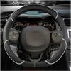 UEGVJIAS Auto Decorazioni Compatibile con Fiat per Panda 2013 2014 2015 2016 2017 2018 2019 2020 2021 2022 Copertura del Volante dell'automobile dell'unità di Elaborazione Accessori Auto(D White)
