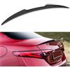 wowowa Finitura Nero Lucido per Baule Posteriore in Fibra di Carbonio per Alfa Romeo Giulia Spoiler Quadrifoglio Verde QV Style 2015 - UP