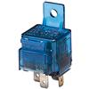 HELLA 4RA 003 530-001 Relè, Corrente di lavoro, 12V, 4a... poli, Schema elettrico S10, Spina A, Contatto di chiusura, Colore blu chiaro, con supporto
