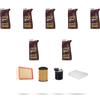 HOFFCAR Kit tagliando 4 FILTRI e 7L OLIO M compatibile con Mercedes Classe A (w176) A180 CDI 1.8 80kw Dal 2012
