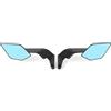 ALCXAZS Specchietti retrovisori per Manubrio omologati E, 2 Pezzi/Set, per Moto Z650 e Kaasaki Z900, Accessori Kwasaki Z900