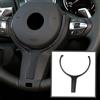 Konforhom Copertura del volante in fibra di carbonio ABS di ricambio per BMW F30 F31 F12 F13 M-Sport Serie 4 Tutti i modelli F32/F33/F36 2014-2018