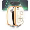 LELNOOS Cover Chiave Auto, Silicone Custodia Chiave Protettiva Copri Chiavi per Hyundai i10 i20 i30 i40 ix20 ix35 Tucson Santa Fe Bayon Ioniq Kona Sonata Accent Elantra Verna Mistra Creta, Flip L