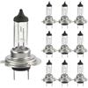 YONGYAO 10 Pezzi Lampadine H7 55W 12V Alogene Fari Anteriori Bianco Caldo Ricambio Standard