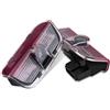Pexorin Decorazione wireless di cortesia a LED for lampada for proiettore for auto 2 pezzi, for Skoda 2009-2018 MK2 MK3, for superba luce di benvenuto sul pavimento Luci per proiettori con logo sulla