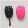 PINGFEN Auto Accessori Per Smart 453 Fortwo Forfour 2015-2019 Telecomando Per Auto Portachiavi Allarme Chiave Dritta Logo Cover Custodia Portachiavi In Silicone Di Colore (Color : Rose red)