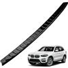 CHROMEMASTER | Protezione Paraurti Posteriore Compatibile con BMW X3 2017-2021; Acciaio inossidabile, Lucidato, Cromo nero; Protezione Paraurti Protegge la Vernice del Paraurti dai Graffi