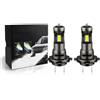 AVFORA Per Kawasaki Per Z900 2017 2018 2019 Moto 1/2 Pezzi 35W H7 6500K Lampadine LED Bianche Brillanti Per Fari Moto Spotlight(2*LED White Light)