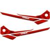 AZgraphishop ADESIVI MANIGLIE RESINA 3D COMPATIBILE CON BENELLI TRK 702 X FM-1067 (Rosso)