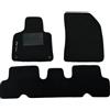 Generico Tappetini Auto in Moquette per Citroen C4 Picasso, Set Completo, Nero, bordino antiscivolo e battitacco in PVC (moquette standard, 2 ricami)