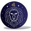 erreinge Sticker Segno Zodiacale Oroscopo Leone Adesivo Sagomato in PVC per Decalcomania Parete Murale Auto Moto Casco Camper Laptop - cm 30