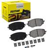 TEXTAR Kit pastiglie freni Anteriore non predisposto per visualizzazione avviso usura con accessori 2618801 Compatibilità con RENAULT Clio 5 Hatchback BF, DACIA Sandero III BJI, NISSAN MICRA V K14