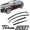 J&J AUTOMOTIVE Deflettori d'Aria per Audi A4 B8 Wagon 2008-2015, Set da 4 Pezzi, Nero Fumé Oscurato Heko