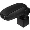 phil trade (BRNDT1020-N) - Bracciolo centrale in ecopelle, colore: Nero