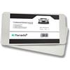 Torado Set di 2 protezioni da parete autoadesive per porte auto, garage, protezione per bordi della porta, auto, protezione dagli urti, da parete, per porte, auto, garage, garage, auto (bianco)