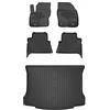 MOTOS Set di tappetini in gomma e tappetini per il bagagliaio per Ford Kuga I 2008-2013 Migliorare il comfort di viaggio con tappetino antiscivolo auto 3D- tappetini per tutte le stagioni auto, protez