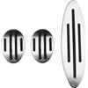 CGBWMB Copripedali Auto Per Mini Per Cooper Per Modelli R52 R53 R55 R56 R57 R58 R59 F55 F56 F57 Copri Pedale Frizione Freno Gas In Acciaio Inox Auto Pad Pedaliera(MT pedal)