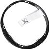 HWBZDPZQD Cuffia e telaio for pomello del cambio, in plastica, for Fiat 500, 500C, 2007-2012, 2015(Black)