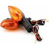 LAPOOH Frecce Moto Indicatore di direzione Luce Adatta for YAMAHA WR250X WR250R YBR125 YBR250 FZ16 FZ150i FZ 250 FZS150 Indicatore lampeggiante for moto Frecce Led Moto (Color : Amber)