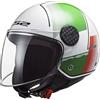LS2, Casco Moto Jet SPHERE LUX FIRM Gloss White Green Red, S