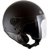 Tucano Urbano EL'JETTIN 6.0 Demi Jet Casco Moto in Policarbonato - Fit Scooter, Calotta XS-M-L-XXL, Estate/Inverno, Omologato ECE 22.06 - Grigio Opaco TAGLIA L