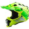 LS2 407002254XS Casco Motocross MX700 Subverter Gammax, Unisex, Giallo/Verde, XS