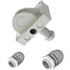 HTS e-com CBE Passacavi KT6 + 1x PG11 & 1x PG16 filettata, impermeabile, espandibile, IP68, passaggio sul tetto per roulotte, barche e camper per impianti solari e satellitari, fino a 4 cavi