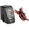 Lampa 97962 Original-Fit, Doppia Presa USB, 12/24V, Compatibile con DAF