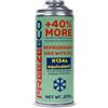FREEZEECO Kit di Ricambio per Ricarica Aria condizionata per Auto con Olio, valvola di Tipo A, 235 g - Potenza di Raffreddamento migliorata con valvola di ritegno incorporata, +40% di efficienza