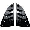RVIFY Side Window Scoop Feritoie Auto Copertura griglia Coppia di coperture per lunotto posteriore auto adatte per VW Polo MK6 2018-2023, prese d'aria laterali(Glossy Black)