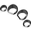 SHMTOOL 4pcs Lunetta nera dello strumento del motociclo Kit anelli di taglio Per Harley Street Glide Electra Glide Ultra Limited and Tri Glide models 2014-2023