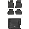 FROGUM ProLine 3D Esclusivi Tappetini auto in gomma e vasca baule bagagliaio con logo su misura per BMW X3 F25 2010-2017I I bordi più alti