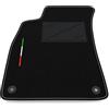 Somer Car Tappetino Auto SOLO LATO GUIDA 1pz compatibile con Audi A4 B6-B7 2001-2008 | 1 tappeto su misura in moquette, bandiera Italia