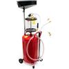 Wiltec Aspiratore Pneumatico dell'Olio esausto di 80 Litri per Il Cambio dell'Olio del Motore