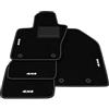 Generico Tappetini compatibili con Jeep Compass 2017-2024, ricamo 4x4, kit tappetini auto personalizzati, set tappeti in moquette, tappeto auto