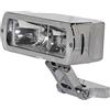 AMAS The Best AM.2687 Faro anteriore moto in metallo cromato OMOLOGATO BIG HAMMER lavorazione CNC - 12 volt completo n° 2 lampade alogene H3 (vetro trasparente)